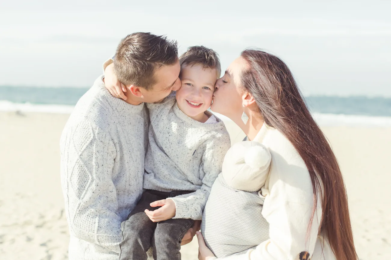 Séance photo en famille à la plage — Amour et Lumière, Bassin d'Arcachon