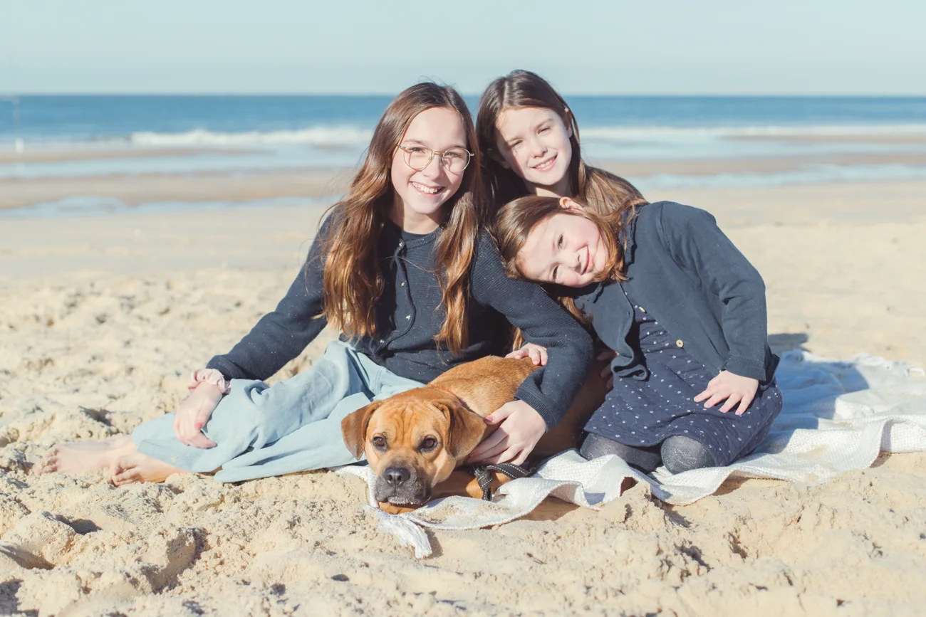 Séance photo en famille à la plage — Amour et Lumière, Bassin d'Arcachon
