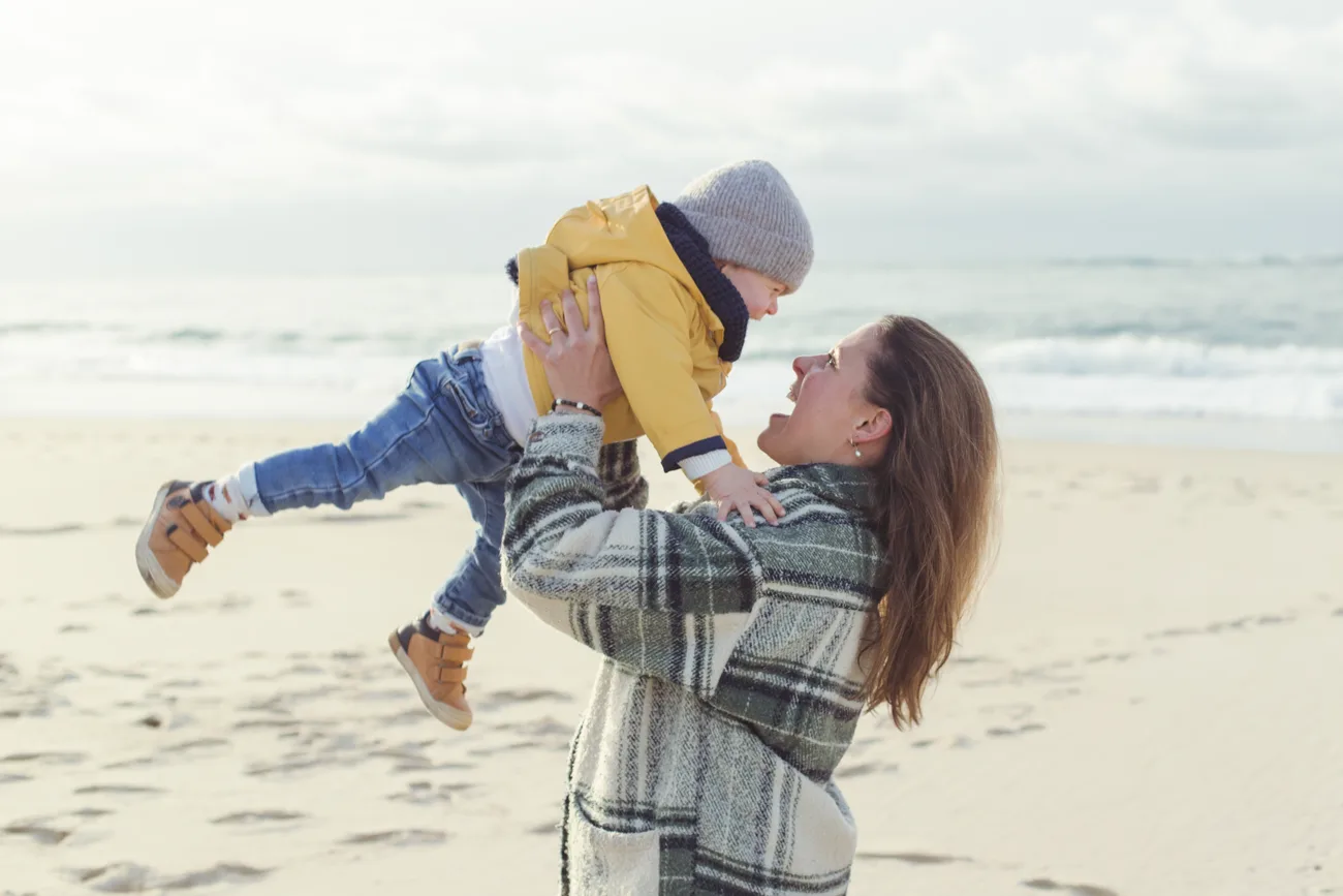Séance photo enfant à la plage — Amour et Lumière, Bassin d'Arcachon