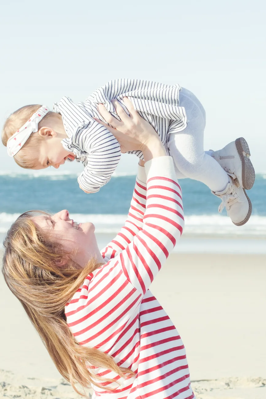 Séance photo famille sur la plage — Amour et Lumière, Bassin d’Arcachon